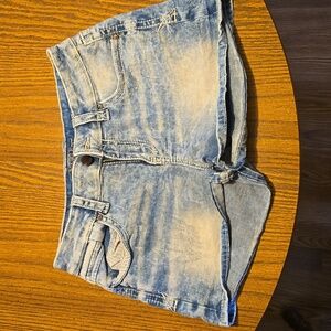 Denim shorts